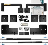 Murphy Bed Hardware Kit with Two-Stage Deluxe Gas Spring - Effortless to Pull Down &amp; Fold Back, Smart Design Combining Scattered Parts for Heavy Duty Construction, DIY Murphy Bed Kit,Vertical Twin