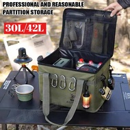 ​​30/42L Waterproof Camping Storage Box Picnic Storage Bag Portable Car storage For Outdoor Picnic K