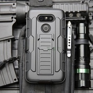 Lg V20 Future Hybrid Armor Case Stand With Belt Clip Holster