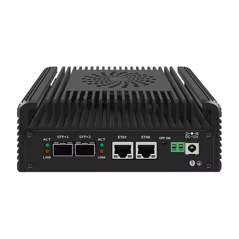 12th Gen Firewall Router I3 N305 N150 N100 DDR5 2x10G SFP+ 2xi226-V 2.5G Fanless Mini PC Host NAS Se