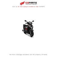 Plastic Set - Cover - HONDA Lead 125 New 2018 Matte Black - Nha76 S13H5L1-A