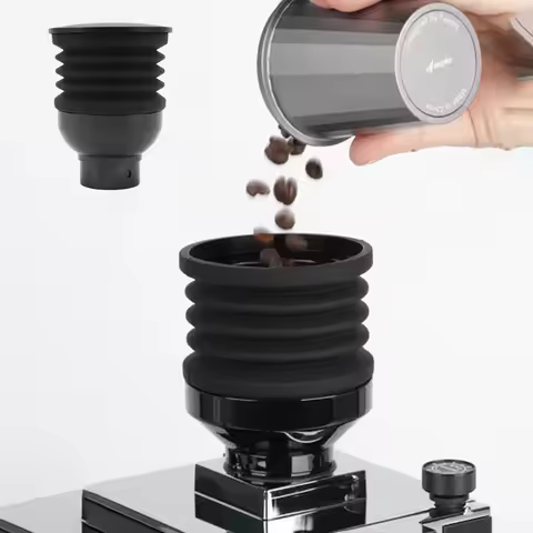 Coffee Grinder Parts, Single Dose and Bellows, ABS Silicone Coffee Grinder, Bean Bin Blowing Cleanin