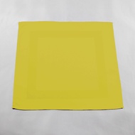 100% Cotton Satin Band Design Table Napkin for Hotel Restaurant Party Event, 56x56cm, Yellow
