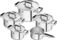 Zwilling Pure 5-Piece Stainless Steel Silver Pot Set