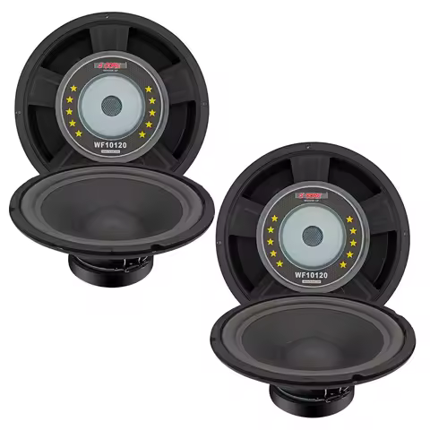 5 Core 10" Subwoofer 2Pc 600W PA DJ Sub Woofer Speaker 8Ohm Deep Bass Audio Replacement Loud Speaker