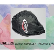 CABERG BLACK HELMET BAG WITH PRINTED LOGO (BLACK WATER-REPELLANT) | JTJM
