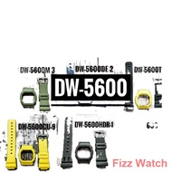 tali jam ◎() DW-5600 ORIGINAL G-SHOCK CASIO BEZEL AND BAND. RASTA. RESIN QUALITY. FREE TOOLS