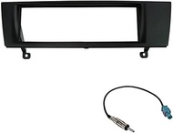 Car Fascia Stereo Panel Frame,For X1 E84 Z4 E89 DVD Stereo CD Dash Panel Kit Single Din Car Radio Fa