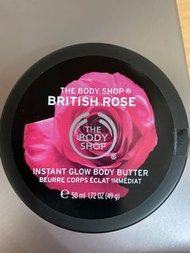 The body shop 玫瑰嫩膚身體滋養霜-50ML