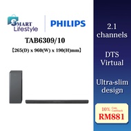 Philips 320 Watt Dolby Atmos Soundbar Cinema Sound Bar 2.1 Channel TAB6309/10