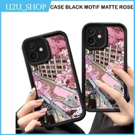Softcase Black Motif Case Matte Rose Oppo A74 A95 A76 A36 A96 A78 4G A78 5G A83 A91 A98 5G F1S A59 F