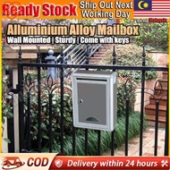 📣LOWEST PRICE📣Aluminium Alloy Mailbox Wall Mounted Outdoor Letter Post Mail Box Metal Letter Box wit