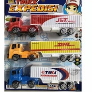 {TUL.17Ja23U} Wuwu - 3 PCS Expedition Truck Car Children's Toy OCT 6355 - Vehicle Car