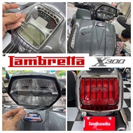 PPF LAMBRETTA X300,Lambreta x125, ppf lambretta X300. car clock protection sticker, imported