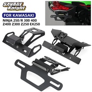 Rear License Plate Holder LED Light For KAWASAKI NINJA 250R 250 300 400 Z400 Z300 Z250 Z Motorcycle 