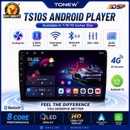 ⚡TS10S Android Player 360⚡ TS10S Android 12 4G 7/9/10 inches Wireless Apple Carplay/Android Auto/4+3