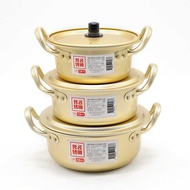 Korean Ramen Pot Instant Noodle Pot Korean Yellow Aluminum Pot Instant Noodle Pot Korean Drama Soup 