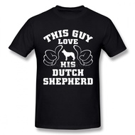 Dutch Shepherd T-shirt For Men Dropshipping Summer Short Sleeve Cotton Plus Size Custom Team Tee 4XL 5XL 6XL XS-4XL-5XL-6XL
