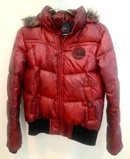 S號Brappers jacket專櫃名牌紅色喜氣羽絨連帽厚外套, 附內側口袋, 附帽可拆下, 台北市捷運站可面交