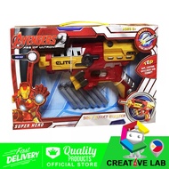 AVENGERS NERF GUN (CODE: IRNMAN) SOFT BULLET GUN TOY FOR KIDS AND CHILDREN