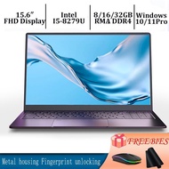 Windows 10/11 Laptop 15.6\" 1920X1080 FHD IPS Display 8/16/32GB RAM 128G/2562G/512G/1T SSD Intel I5-8279U