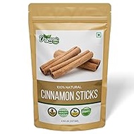 Organic ZING Cinnamon Bark - Ceylon Cinnamon Stick for Baking and Cooking (Cinnamomum verum) | Vegan | Preservative Free | Made in India - 227 gm (8 oz) Organic 1 Pack
