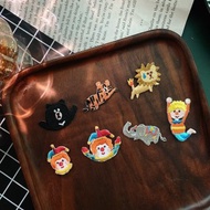 【迷你燙貼/胸章 | 馬戲團 】 小丑 空中飛人 燒到尾巴的獅子