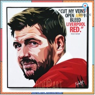 Steven Gerrard 1 สตีเวน เจอร์ราร์ด​ Liverpool ลิเวอร์พูล​ หง​ส์แดง​ รูปภาพ​ติด​ผนัง​ pop art ฟุตบอล​ กรอบรูป​​ ของขวัญ​​ ยอดขายดีอันดับหนึ่ง