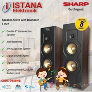SHARP SPEAKER ACTIVE WITH BLUETOOTH 8 INCH CBOX-D888WB