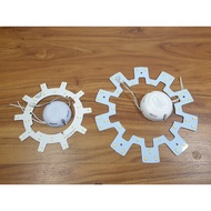 Led ceiling light ring, with ballast (LED ceiling light) White/Yellow 12W-18W