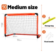 1.2M Foldable Football Goal Set with Net & Ball Portable Kids Soccer Goal Post for Indoor Outdoor Tr
