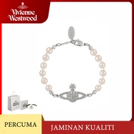 Vivienne Westwood Empress Dowager Saturn Pattern Pearl Bracelet for Women