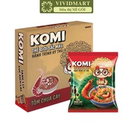 [30 PACK BOX]- MASAN - Komi Noodles with Spicy and Sour Shrimp Flavor, Komi Komi Komi Spicy and Sour
