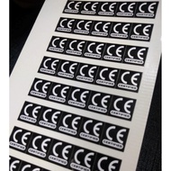 MIT Transparent Round Size Sticker, CE Eu Certification, FCC (Safety Regulations) Sticker Factory Ma