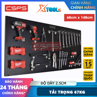 Vách lưới treo tường CSPS 68x148cm tấm treo dụng cụ thép dập nguyên tấm sơn tĩnh điện chống trầy xướ