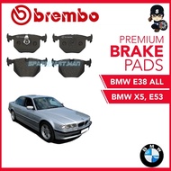 BREMBO Rear Brake Pads (1 set)- BMW E38 ALL, X5'00 E53 3.0i,4.4i, X5'00 E53 4.4i,4.6i,4.8i