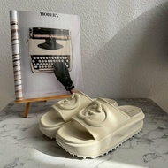 全網最低✨超有質感 Gucci 米黃色厚底雙G休閒拖鞋