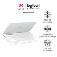 Bàn phím Bluetooth Logitech Slim Keys To Go 2 - Siêu mỏng nhẹ 222g kết nối đa thiết bị Windows MacOS