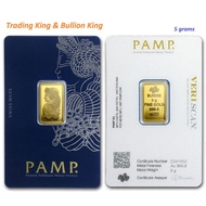 PAMP Gold bar | 5 grams | Purity 999.9 | Brand New