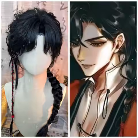 Styled Hua Cheng San Lang Cosplay Customized Wig Tian Guan Ci Fu Heaven Official’s Blessing HuaCheng