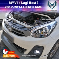 Vland Perodua Myvi 2012 2013 2014 ( Lagi Best ) Light Bar Headlamp (Black) Myvi Lagi Best Lampu Depa