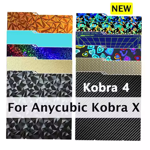 For Anycubic Kobra X Build Plate Upgrade Smooth Textured Kobra 4 Build Plate Bed Double Sided Remova