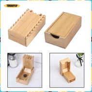 [tdraoylp] Dice Bamboo Dice Foldable Wooden Die Roller Castle Rolling Case Collapsible Dice Chest Sp