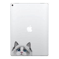 FINCIBO 5 x 5 inch White Silver Point Ragdoll Cat Removable Vinyl Decal Stickers for iPad Macbook La