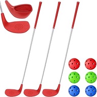 3 Pack 36" Backyard Golf Club with 6 Balls Outdoor Game Set, Right Hands Training Practice Course Po
