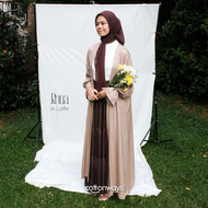 COTTONWAYS | Rona Outer Ruffle Raya Series Wanita Bahan Rayon Twill Adem Ringan dan Flowy Untuk Leba