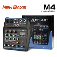 NEW NEW BAXS M4 Audio Mixer mini Professional 4 channel equalizer