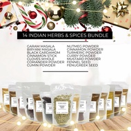 14 Pieces Indian Herbs and Spices Bundle