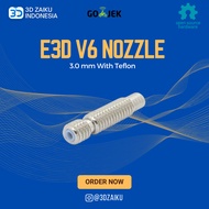Reprap 3D Printer E3D V6 3.0 mm Extruder Nozzle Throat With Teflon