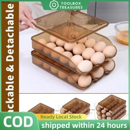 Three-layer egg storage box, refrigerator storage container, storage box, egg storage box